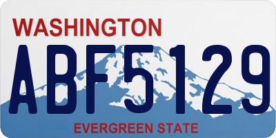 WA license plate ABF5129