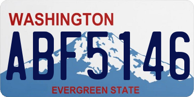 WA license plate ABF5146