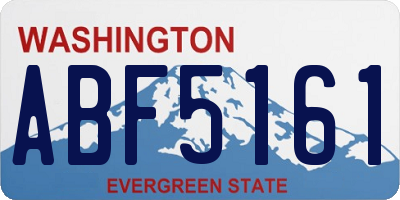 WA license plate ABF5161