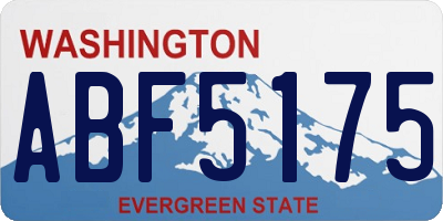 WA license plate ABF5175