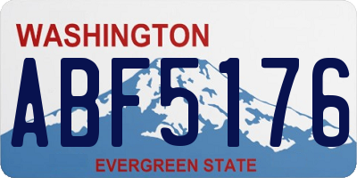 WA license plate ABF5176