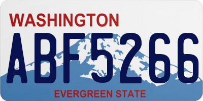WA license plate ABF5266