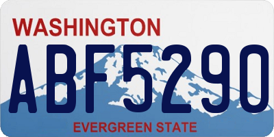 WA license plate ABF5290