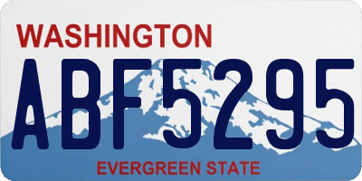 WA license plate ABF5295
