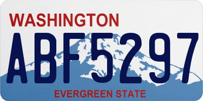 WA license plate ABF5297