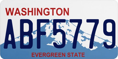 WA license plate ABF5779
