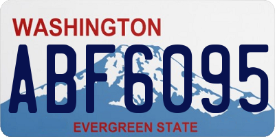 WA license plate ABF6095