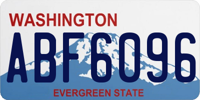 WA license plate ABF6096
