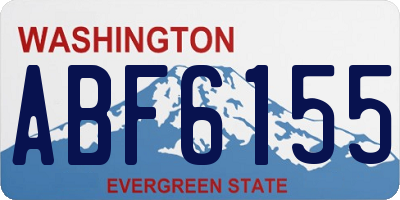 WA license plate ABF6155