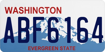WA license plate ABF6164