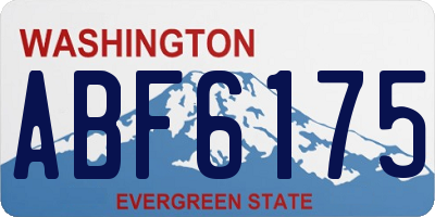 WA license plate ABF6175