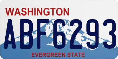 WA license plate ABF6293