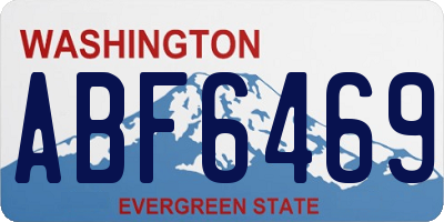 WA license plate ABF6469