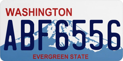 WA license plate ABF6556