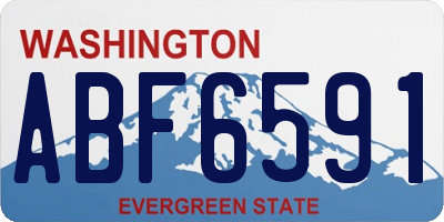 WA license plate ABF6591
