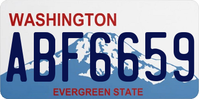 WA license plate ABF6659