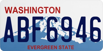 WA license plate ABF6946