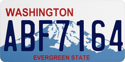 WA license plate ABF7164