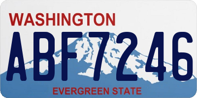 WA license plate ABF7246