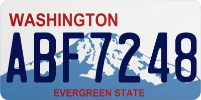 WA license plate ABF7248