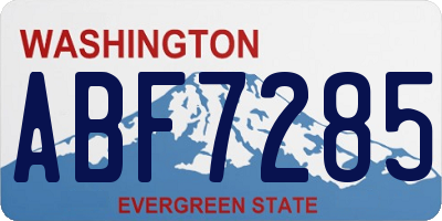 WA license plate ABF7285