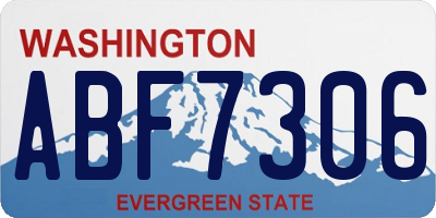WA license plate ABF7306