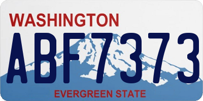 WA license plate ABF7373