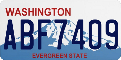 WA license plate ABF7409