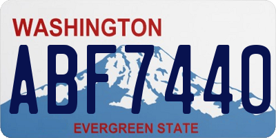 WA license plate ABF7440