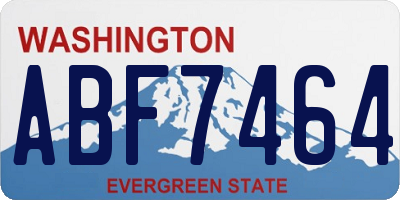 WA license plate ABF7464