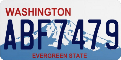 WA license plate ABF7479