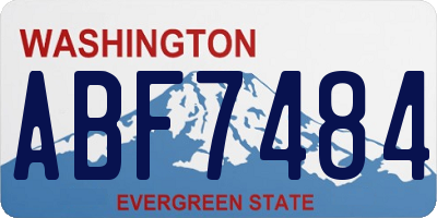 WA license plate ABF7484
