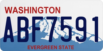 WA license plate ABF7591