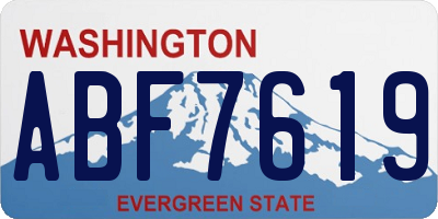 WA license plate ABF7619