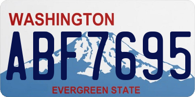 WA license plate ABF7695