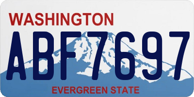 WA license plate ABF7697