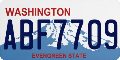 WA license plate ABF7709