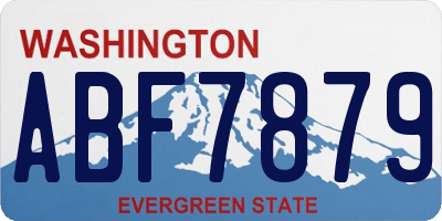 WA license plate ABF7879
