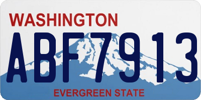 WA license plate ABF7913