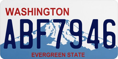 WA license plate ABF7946