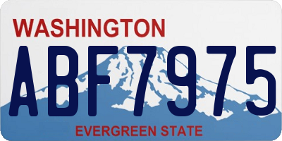 WA license plate ABF7975