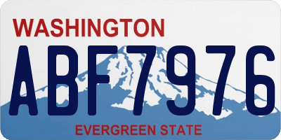 WA license plate ABF7976