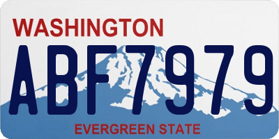 WA license plate ABF7979