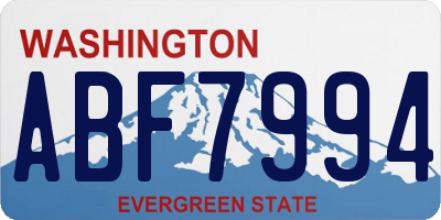 WA license plate ABF7994