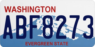 WA license plate ABF8273