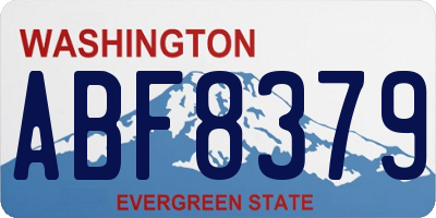 WA license plate ABF8379