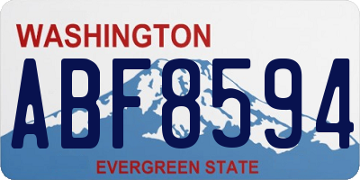 WA license plate ABF8594
