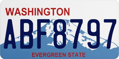 WA license plate ABF8797