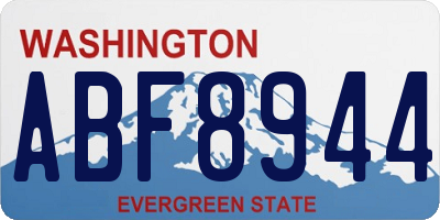 WA license plate ABF8944