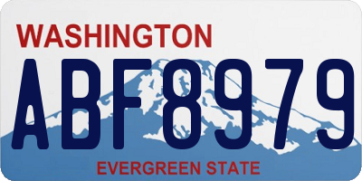 WA license plate ABF8979